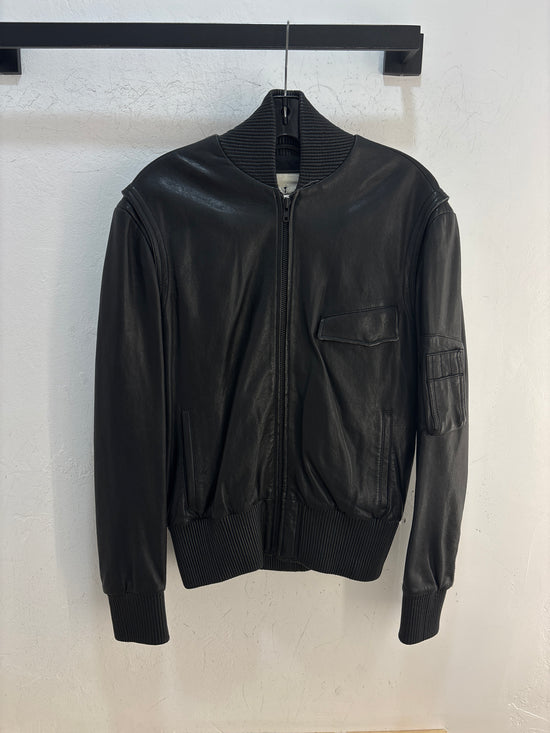 NVSL Tailors Bomber Leather Jacket - Fit S/M