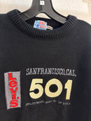 90s Levis 501 Black Knit Sweater - Fit L