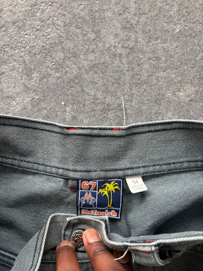 Mctavish Utility green denim short - Sz 34