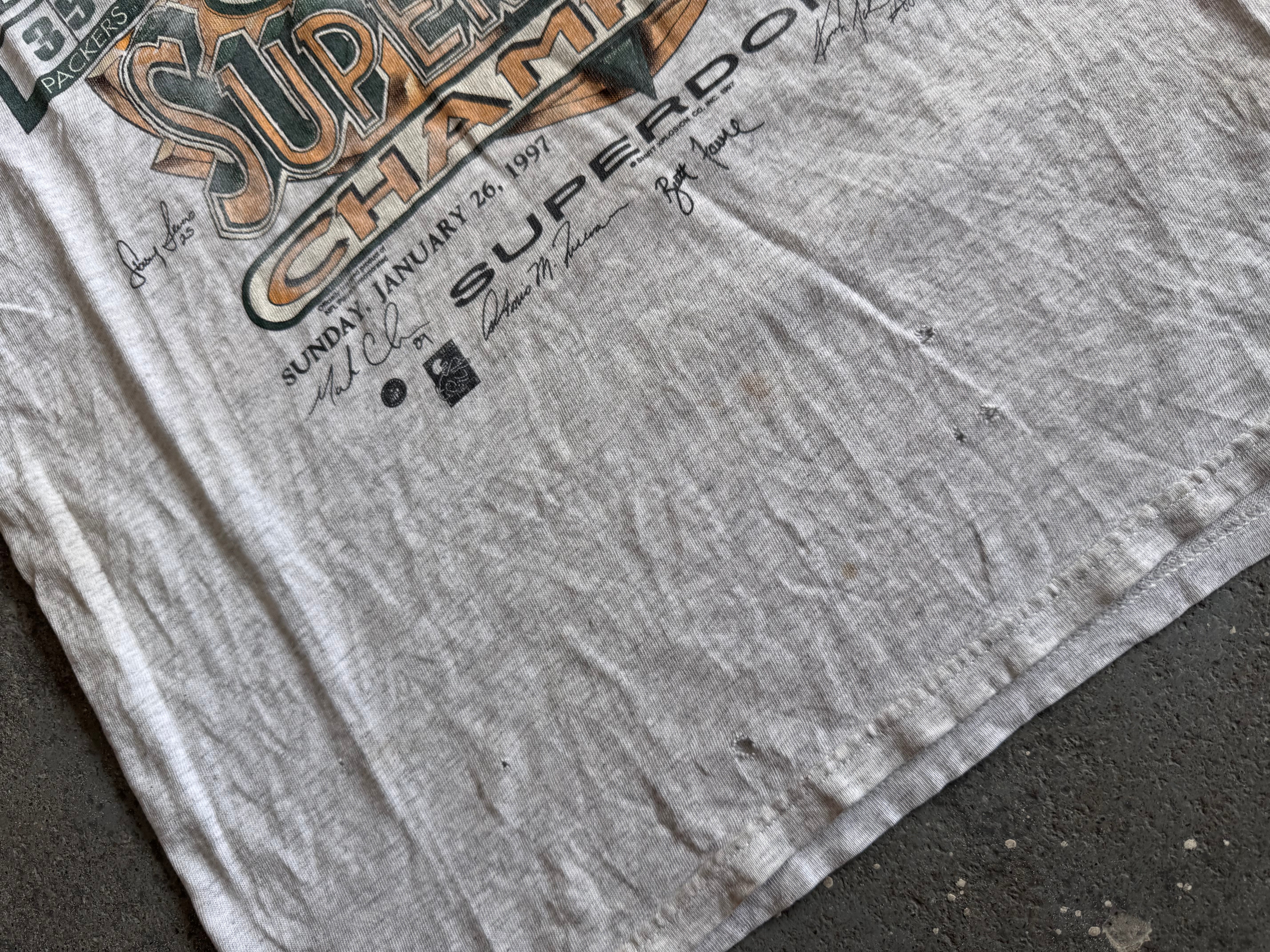 97' Giants Packers Superbowl tee - Sz L