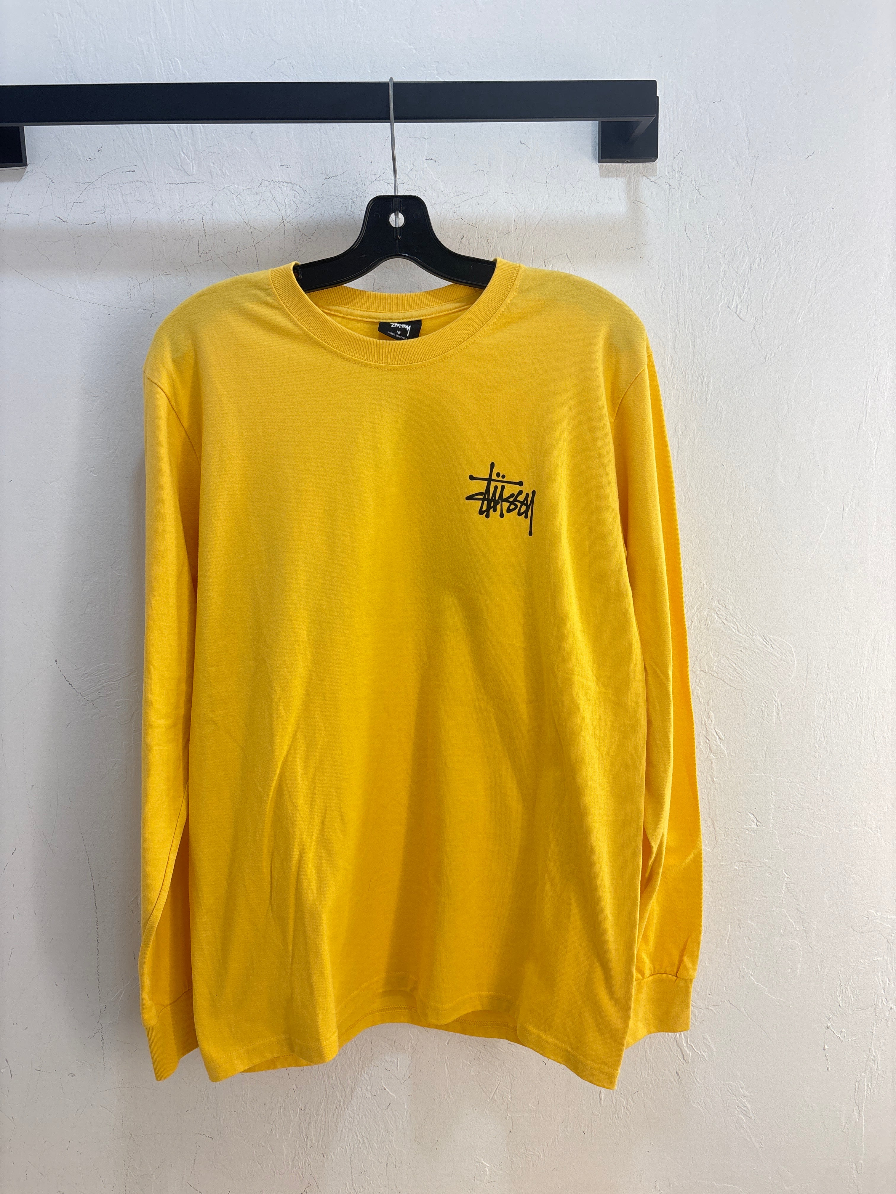 NEW Stussy Logo Yellow Longsleeve - Size M