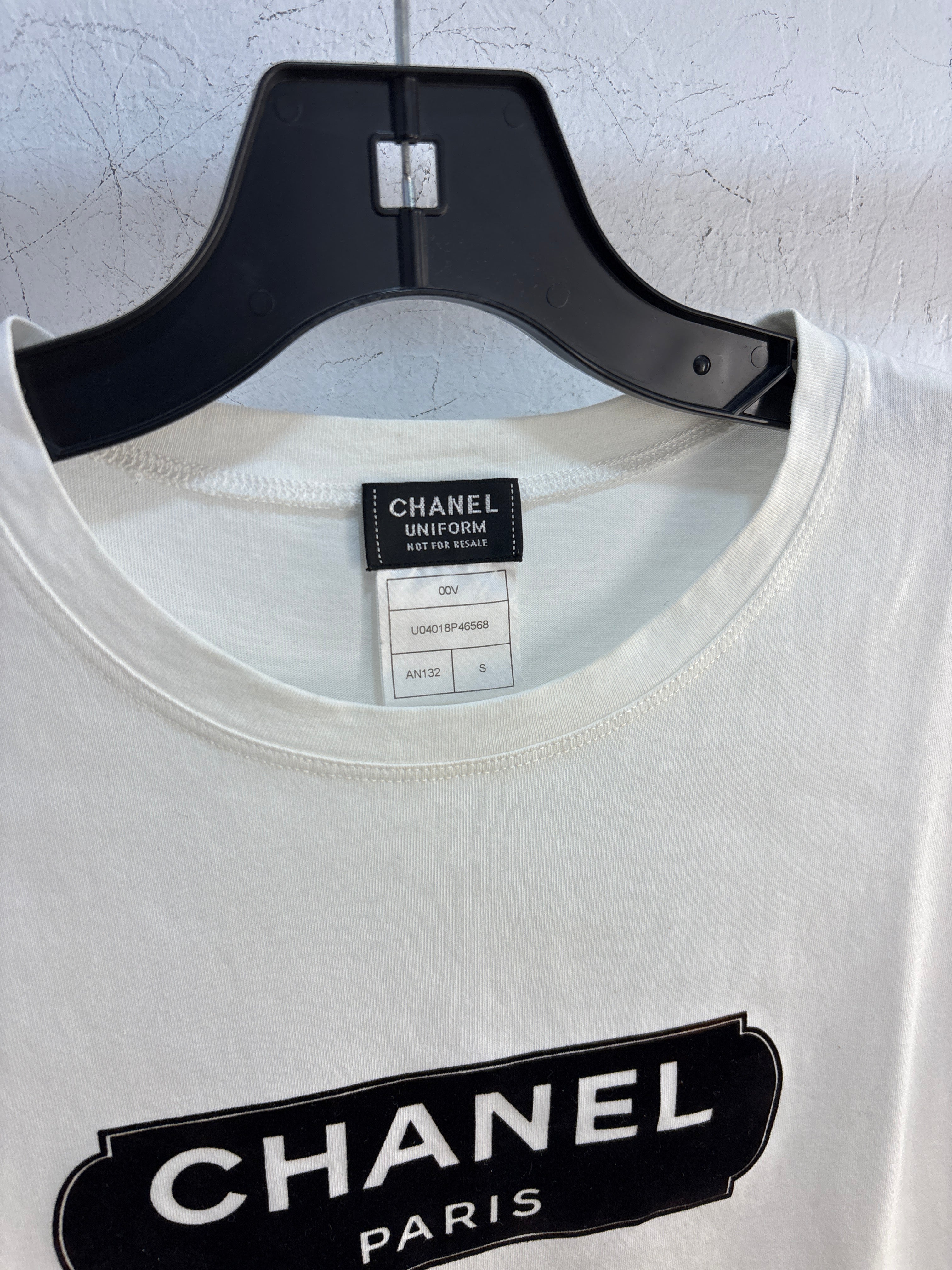 Chanel white Uniform Tshirt - Size S