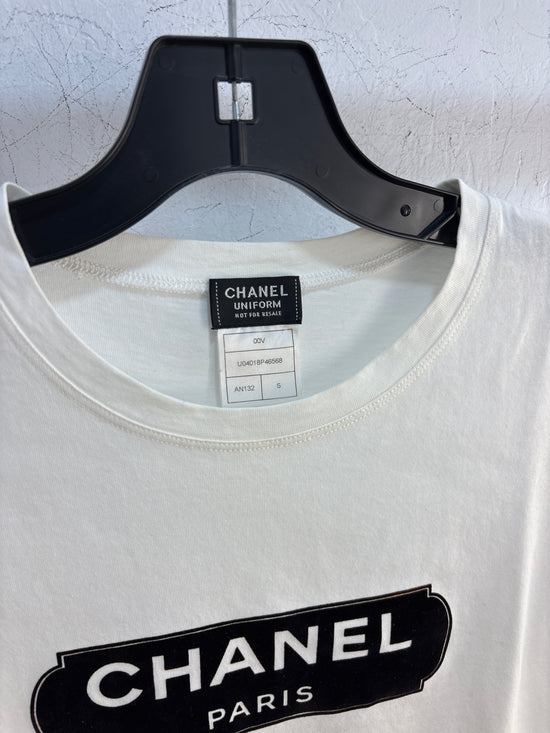 Chanel white Uniform Tshirt - Size S