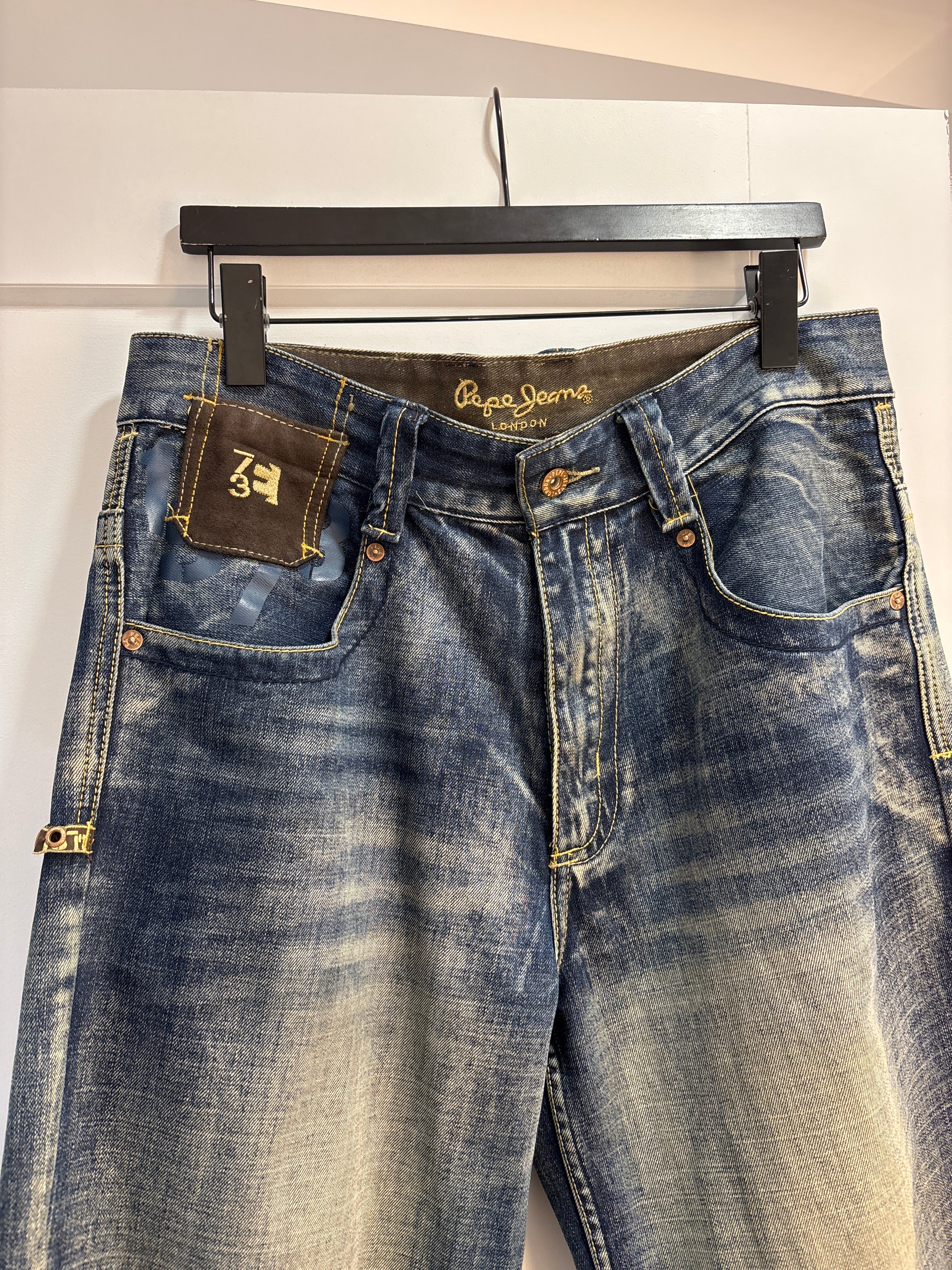 Y2k Pepe Jeans Faded Jeans - Size 32x29