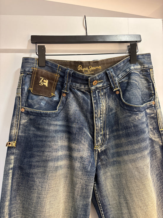 Y2k Pepe Jeans Faded Jeans - Size 32x29