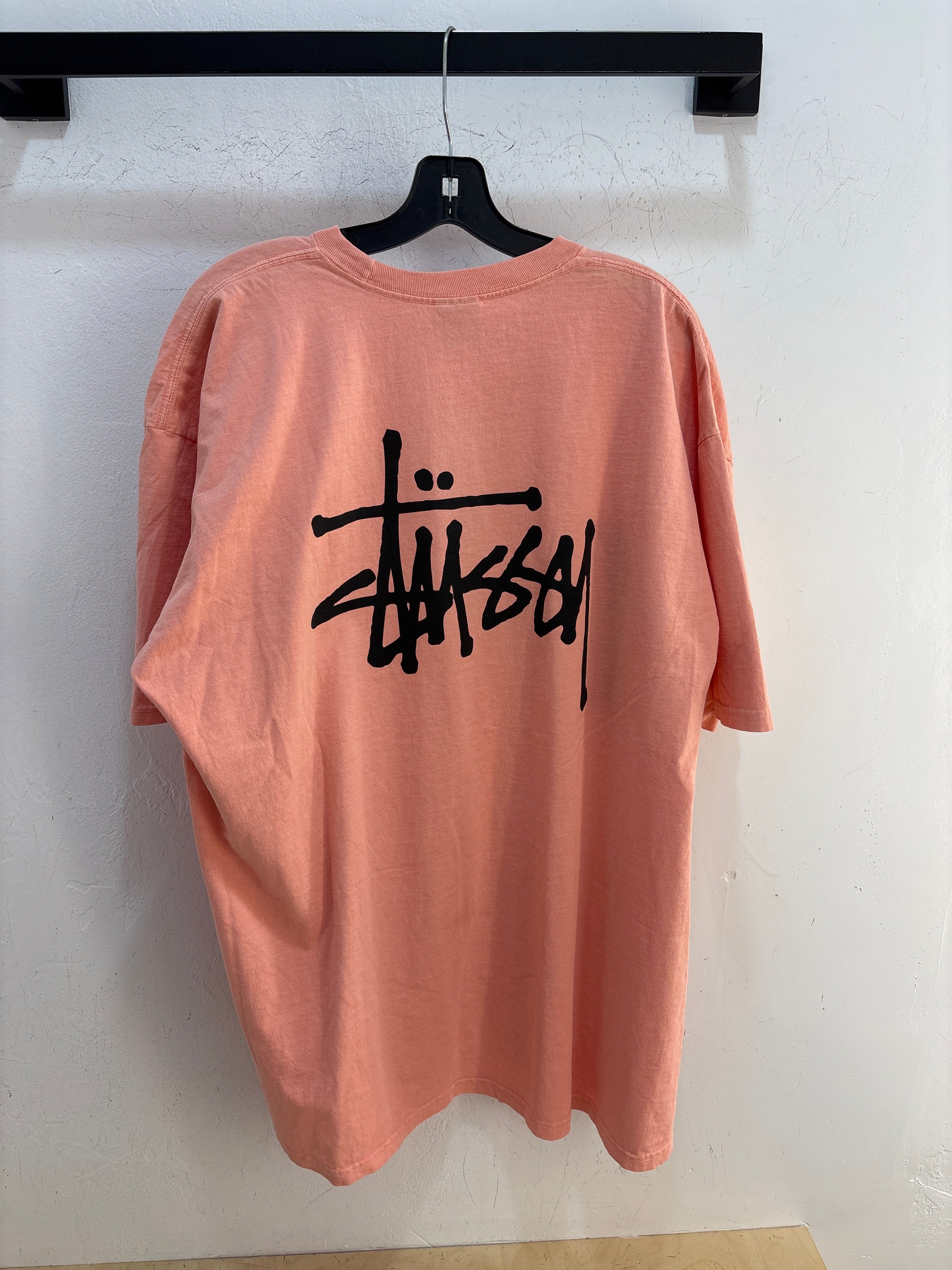 NEW Stussy Coral Logo Tshirt - Size XXL