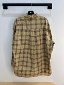 MARNI X Uniqlo Tan Plaid Button Up - Size L