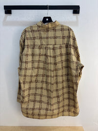 MARNI X Uniqlo Tan Plaid Button Up - Size L