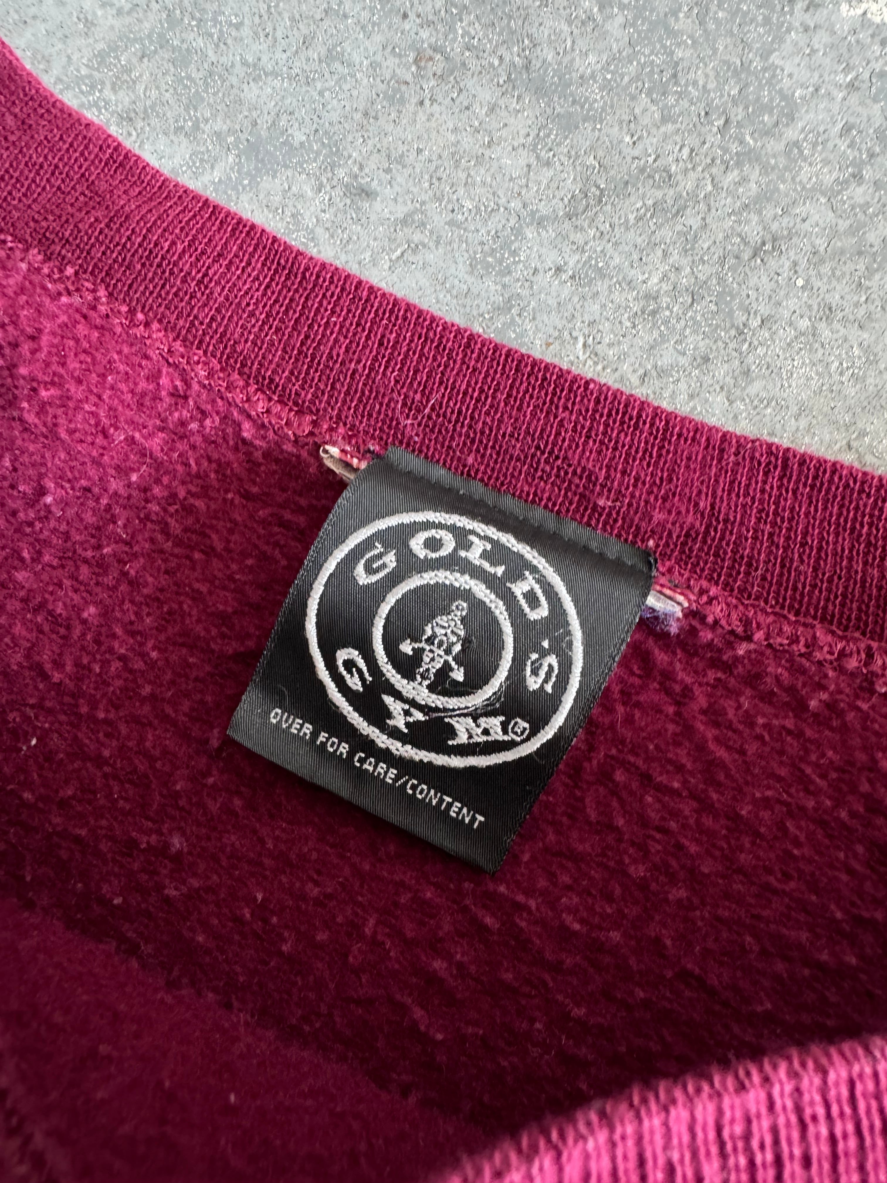 Y2K Gold Gym 654 crewneck - Sz L