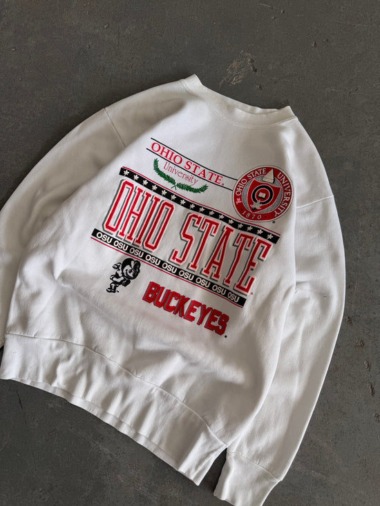 Ohio State white Crewneck - Sz L(W)