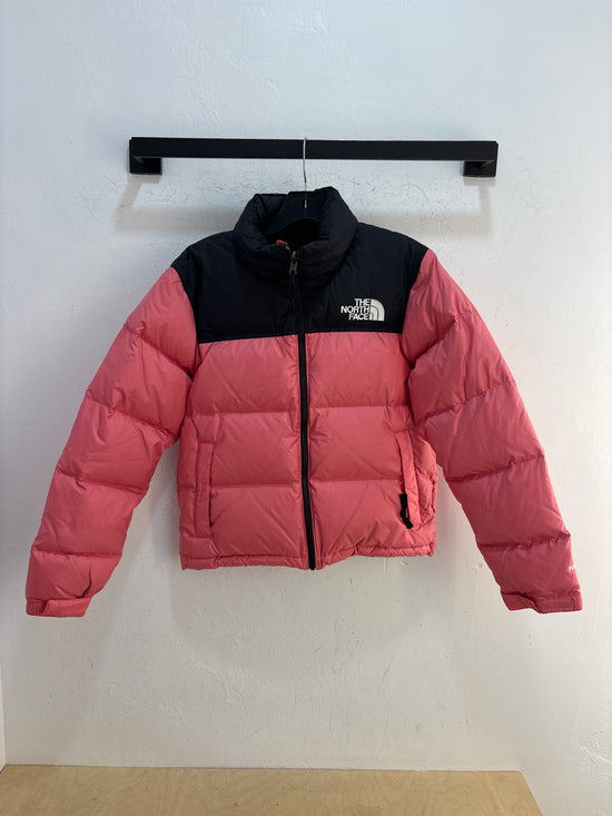 The North Face Nuptse Puffer Salmon/Black - Size Small