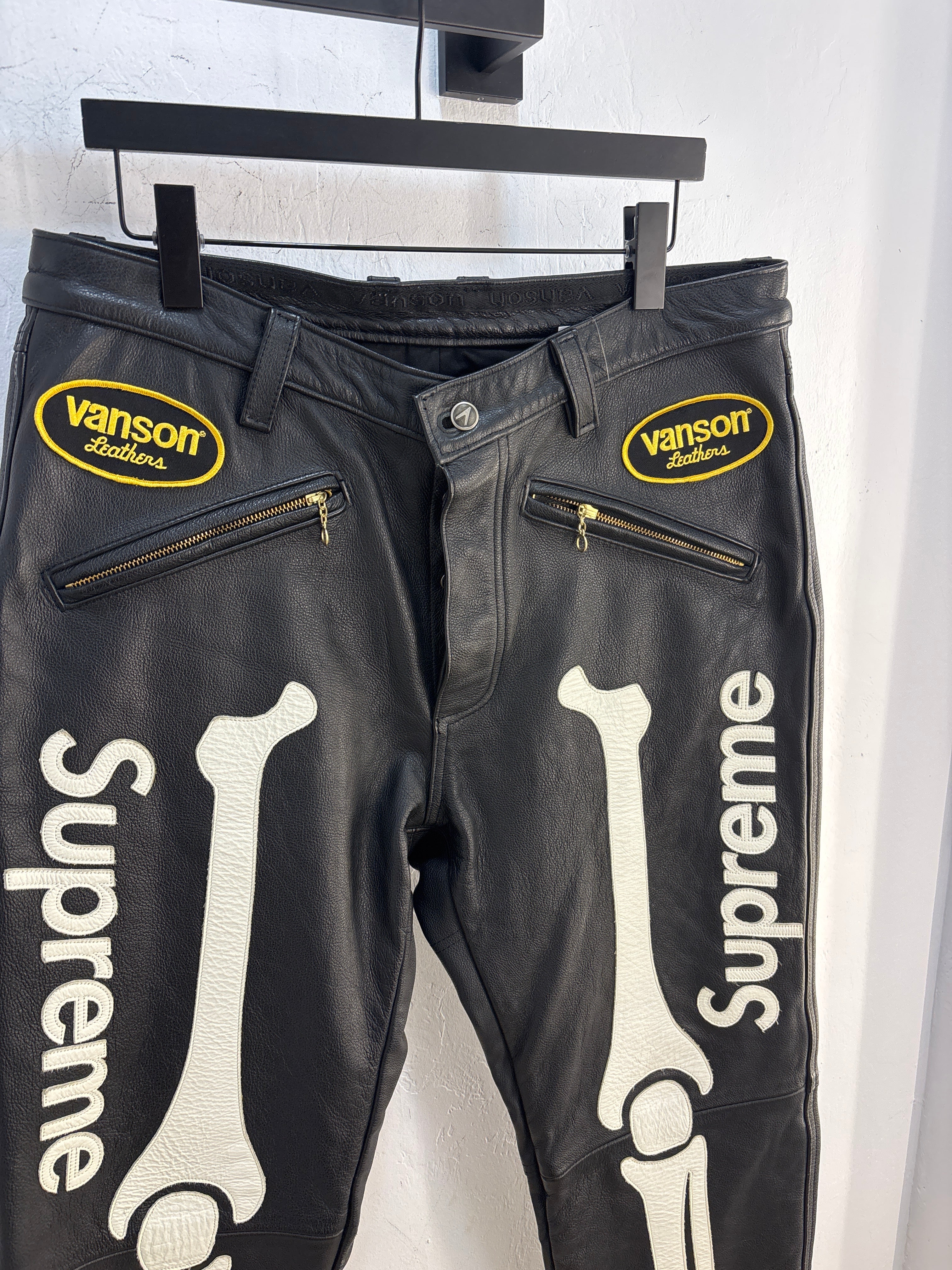 Supreme/Vanson Leather Pants - Size 36