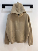 NEW Stussy Tan 1/4 Wool Zip -Size S