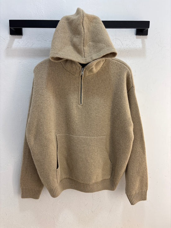 NEW Stussy Tan 1/4 Wool Zip -Size S
