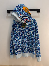New BAPE double hood All-over print hoodie - XXL