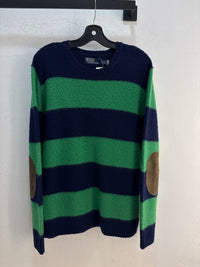 Polo RL Navy/Green Sweater - Size L
