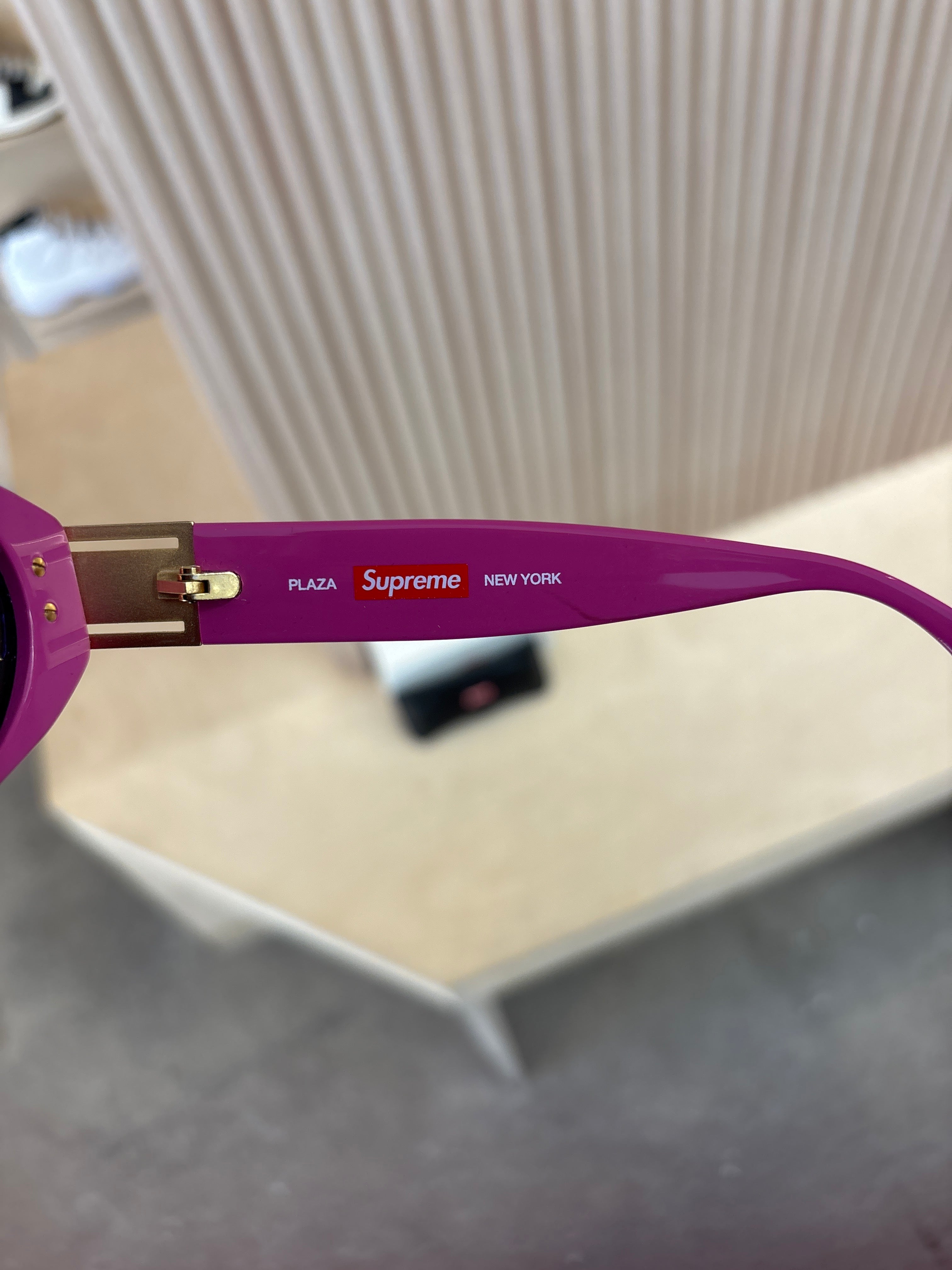 New Supreme Plaza Pink Sunglasses