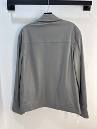 Helmut Lang Grey Lambskin Leather Jacket - M