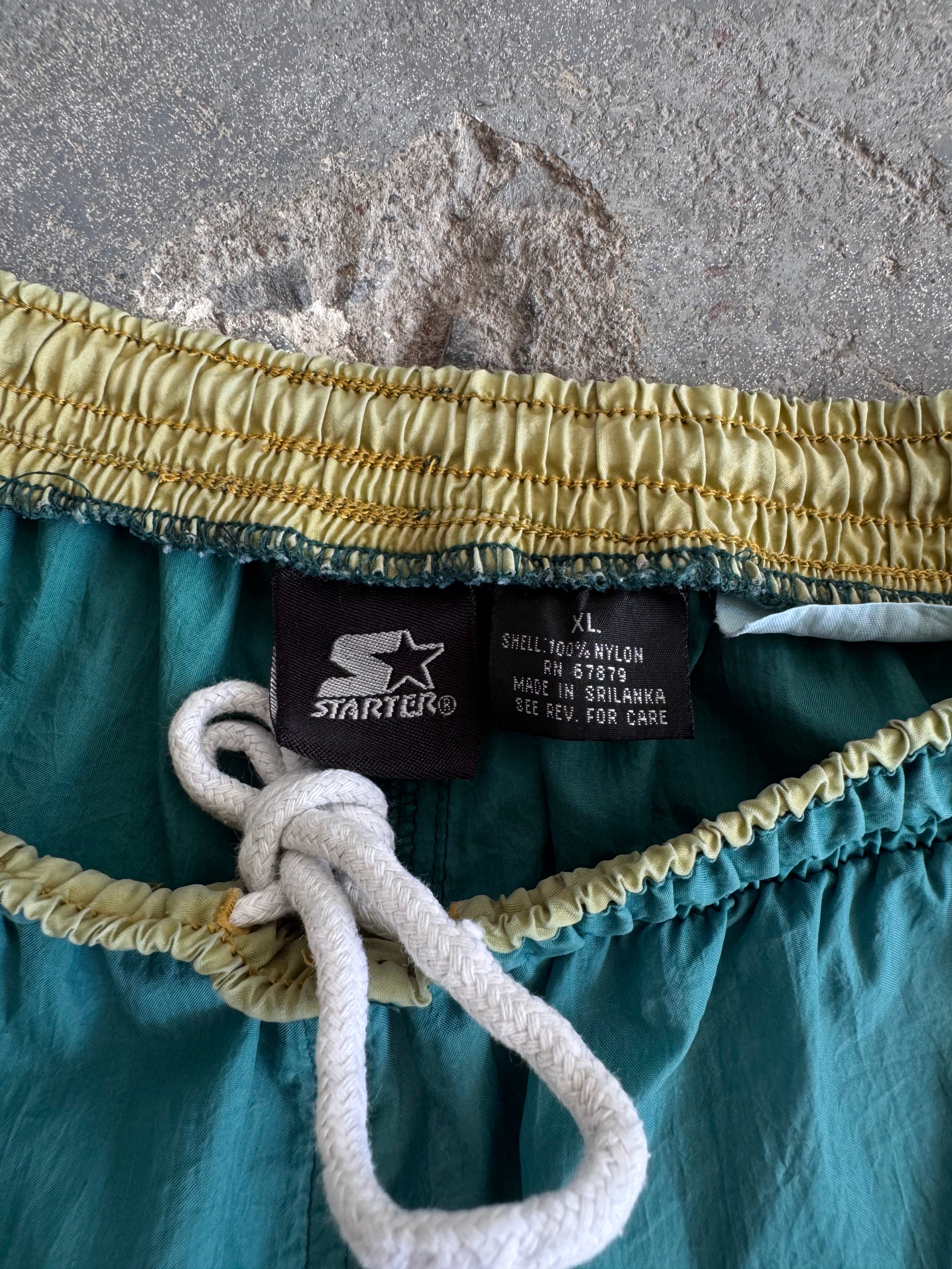 Starter green logo trunk short- Sz XL
