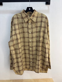 MARNI X Uniqlo Tan Plaid Button Up - Size L