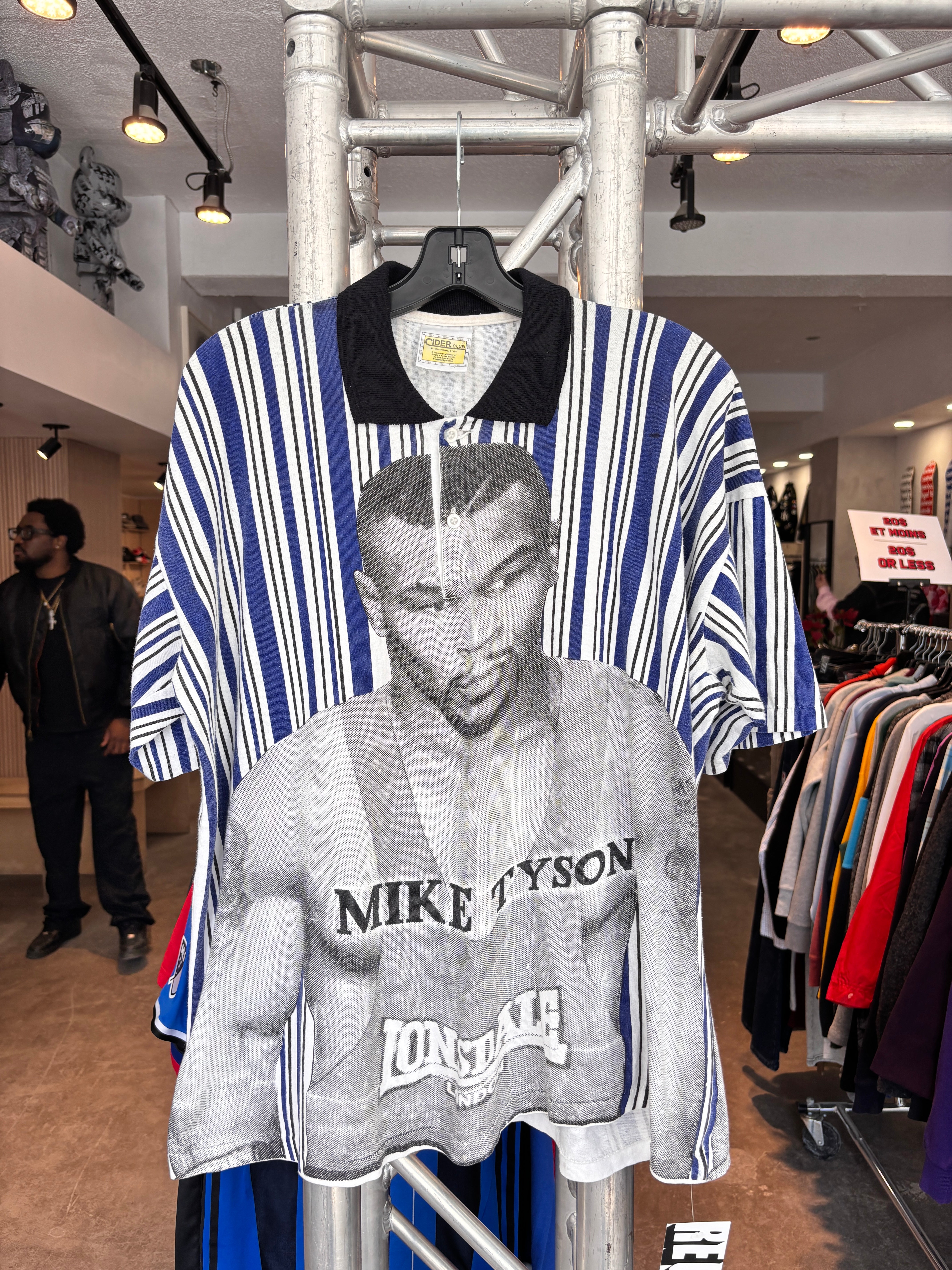 90s Mike Tyson Polo Fit Boxy L
