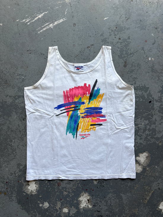 Reebok paint stroke tank - Sz L