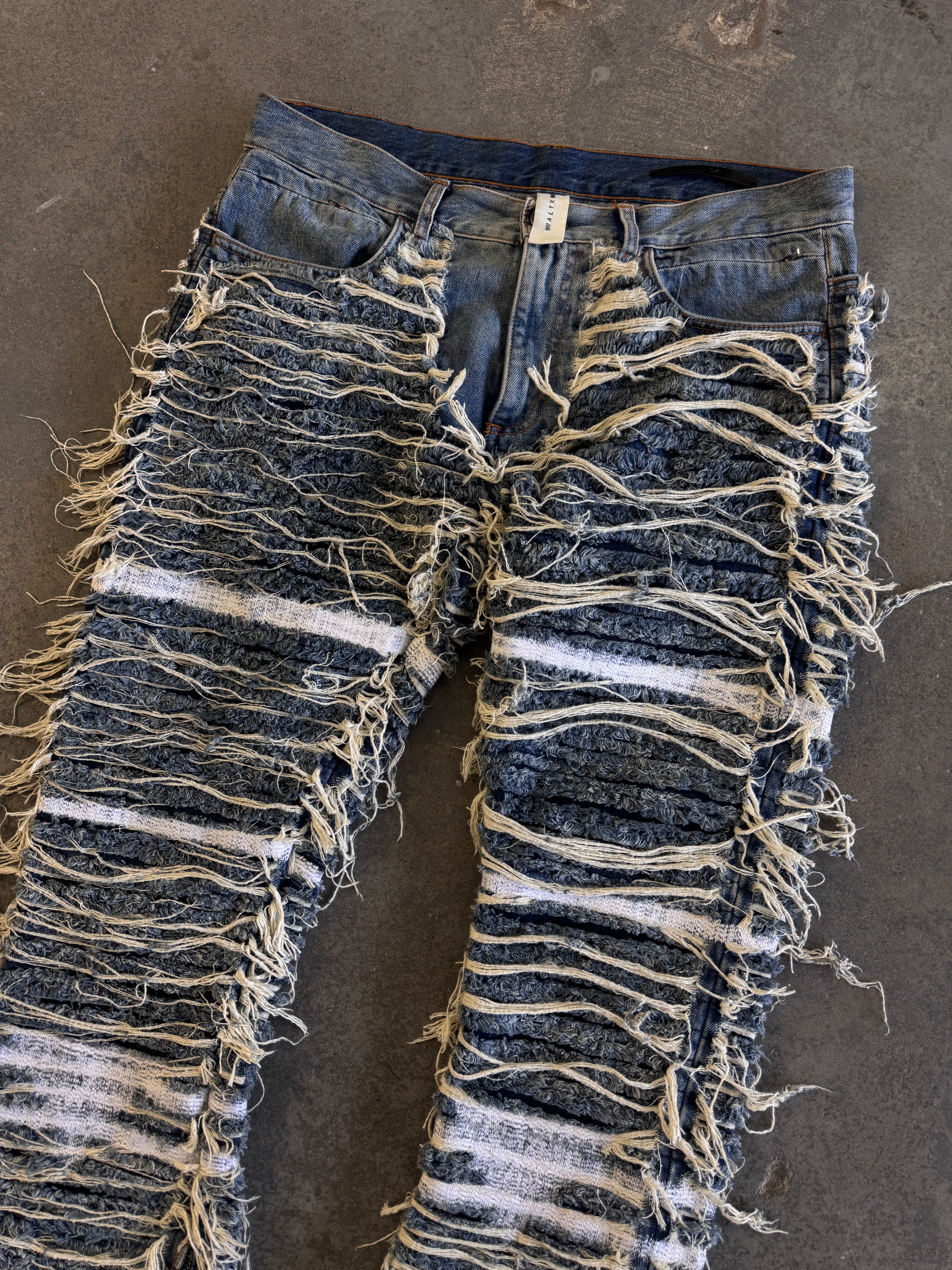 Alyx Blackmeans Frayed denim - Sz 34