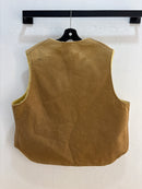 90’ Carhartt Buttet Sherpa Lined Worket vest - Size XL