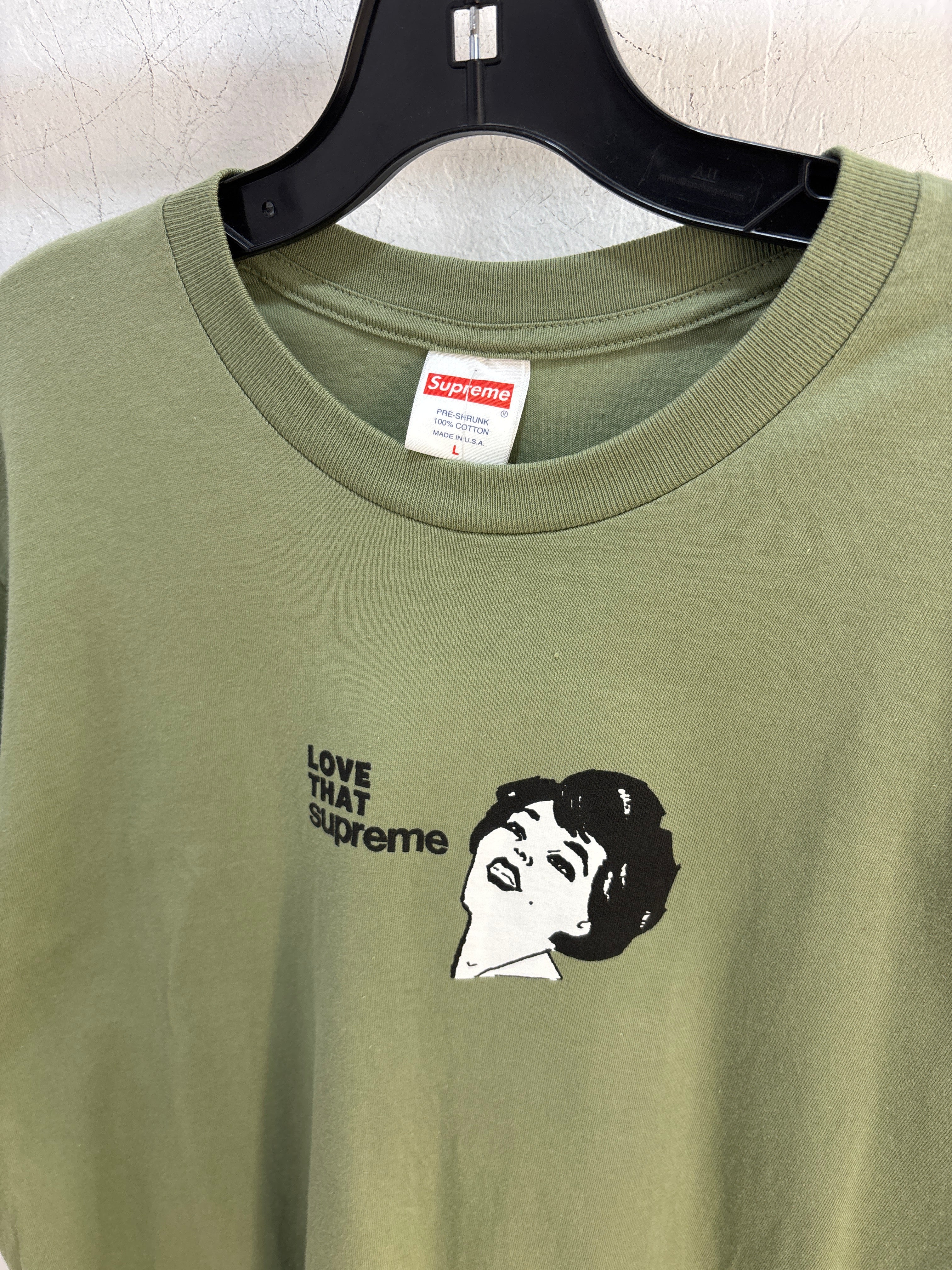 Nouveau t-shirt Supreme « Love that » Sage - L