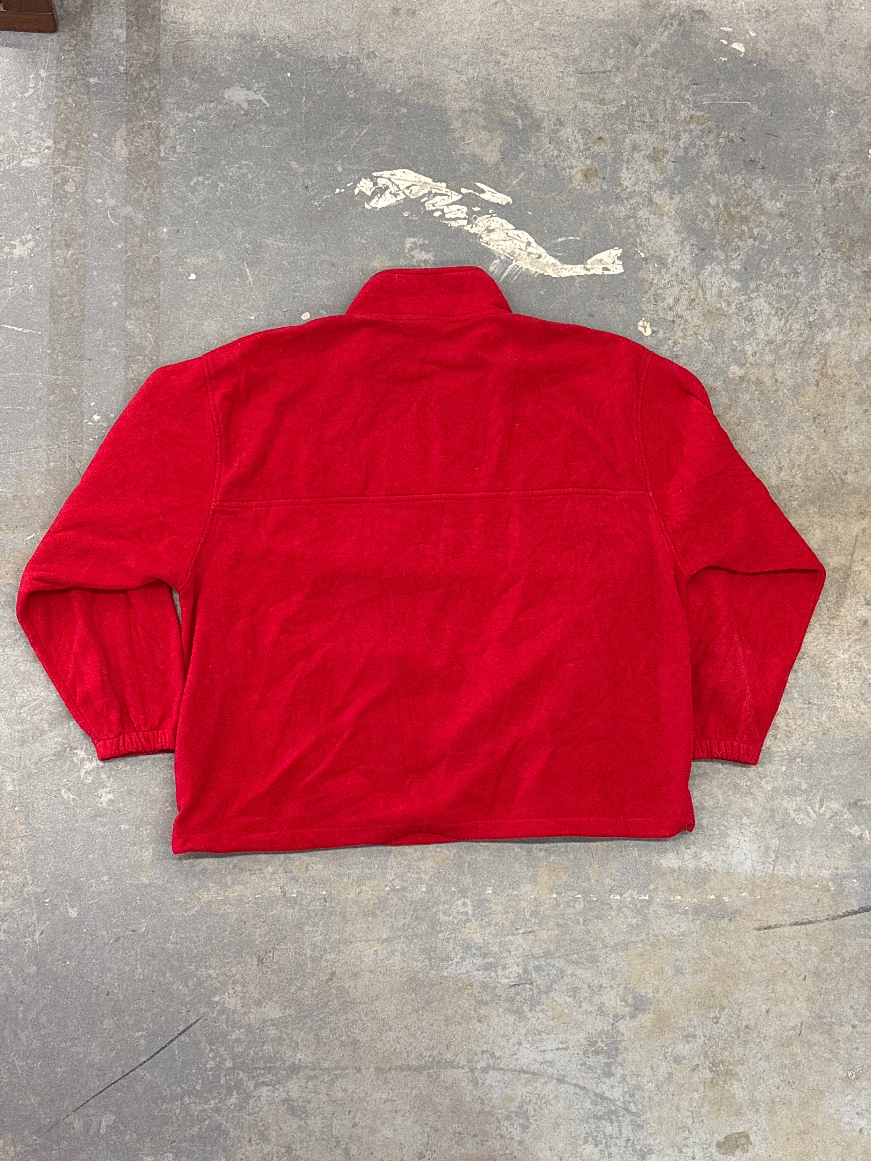 Y2K Big Dog red 1/4 zip fleece - Sz XXL