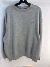 Y2k Nike Swoosh Grey Crewneck - Size XL