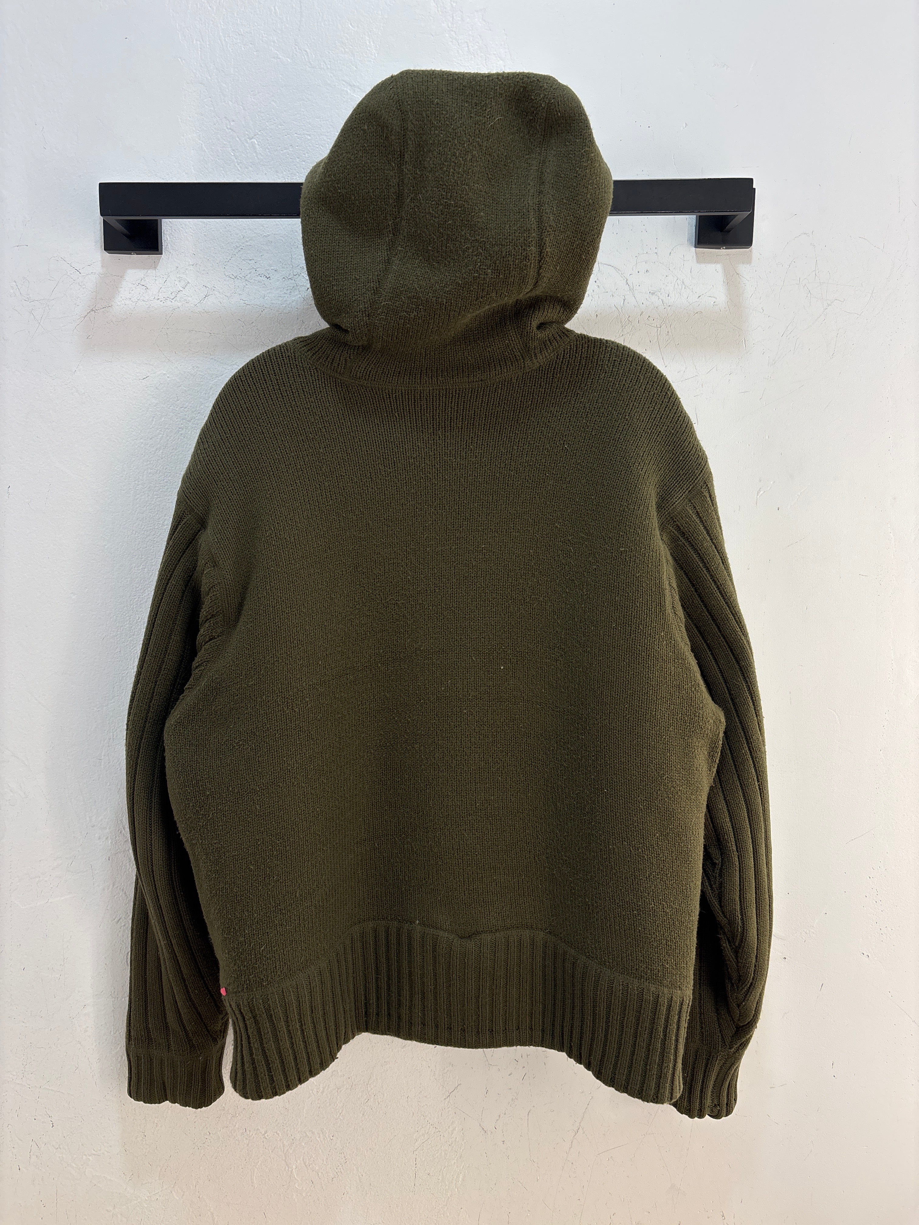 Schott Green Heavy Zipup Hoodie - Size L