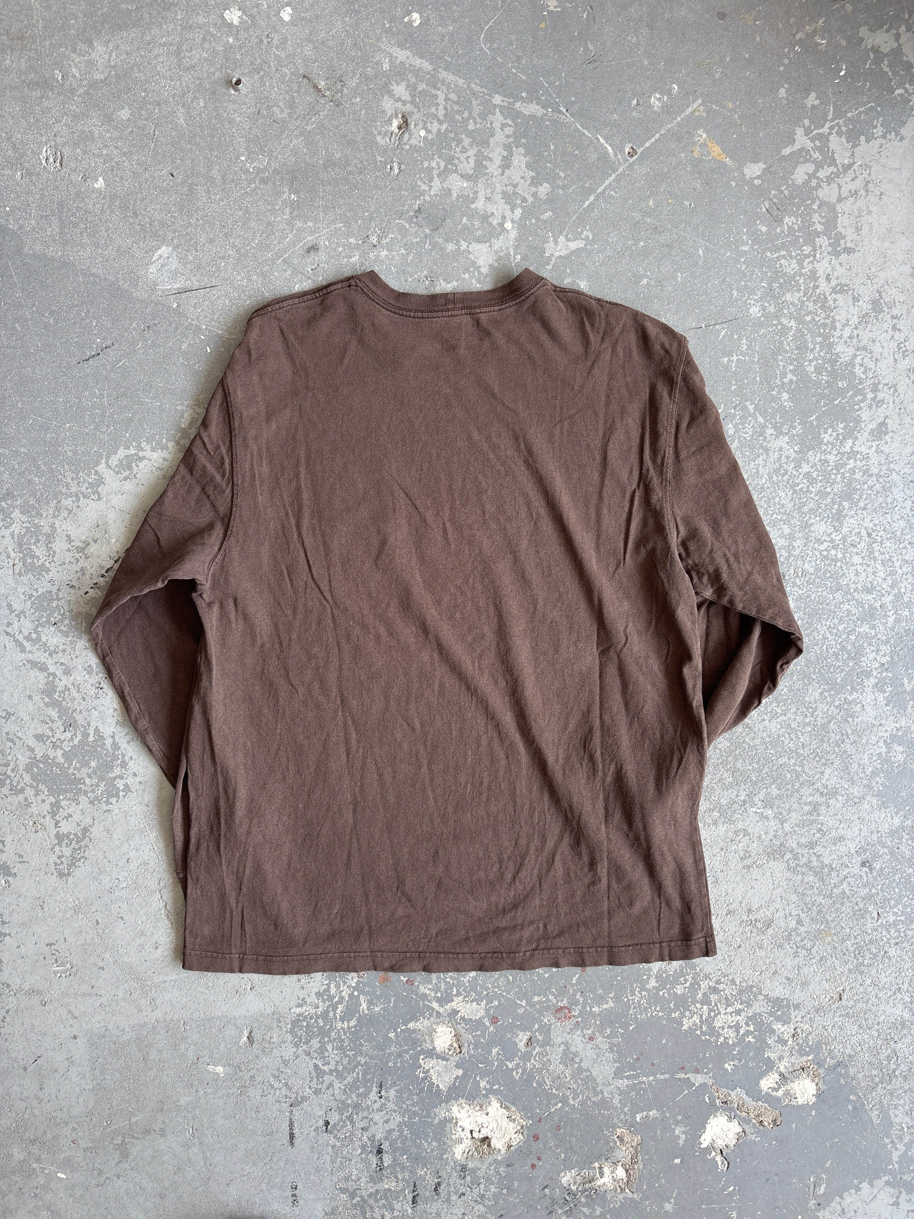 Carhartt Brown pocket logo  L/S - Sz L