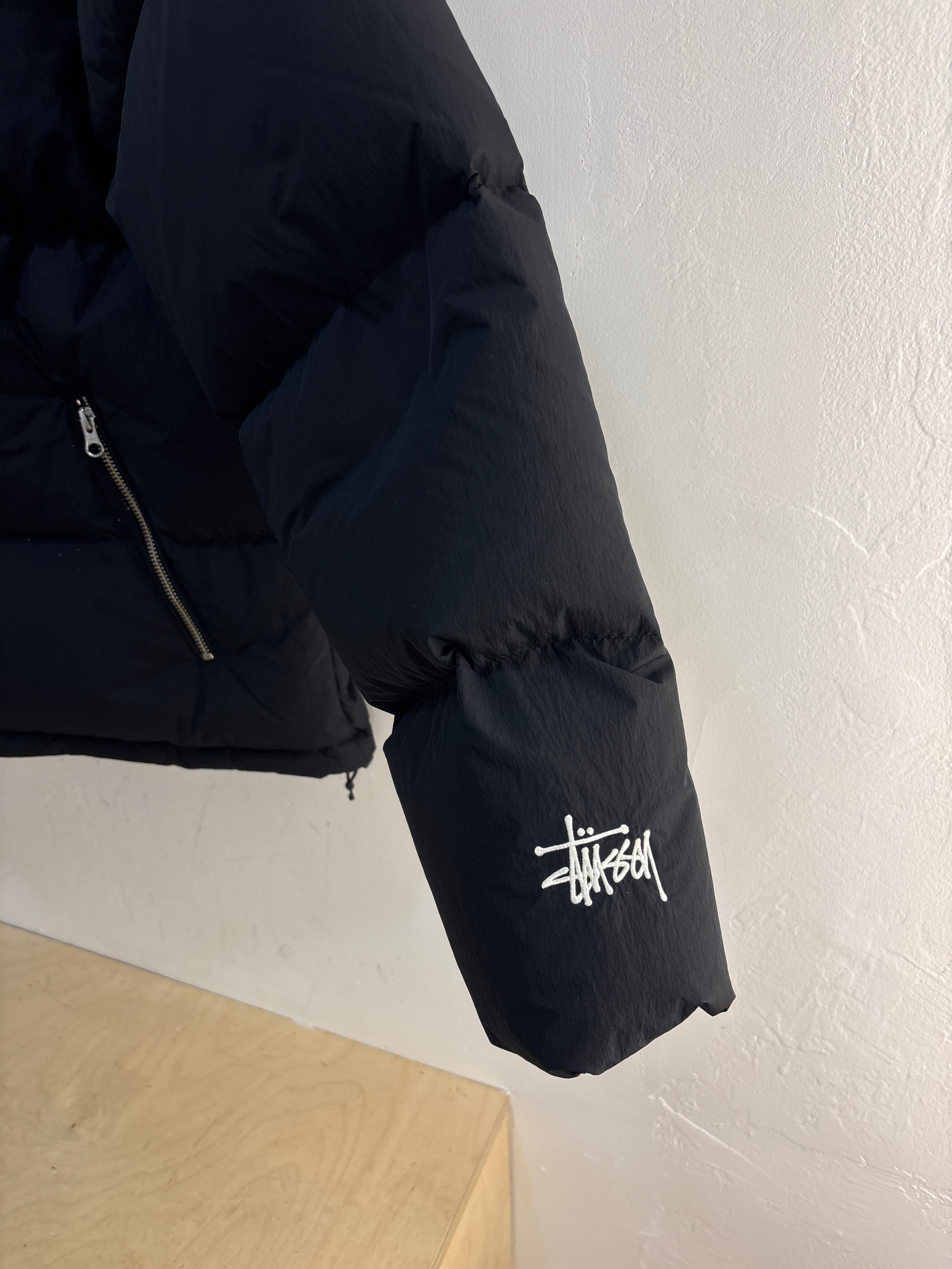 NEW Stussy Black Puffer Jacket - Size S