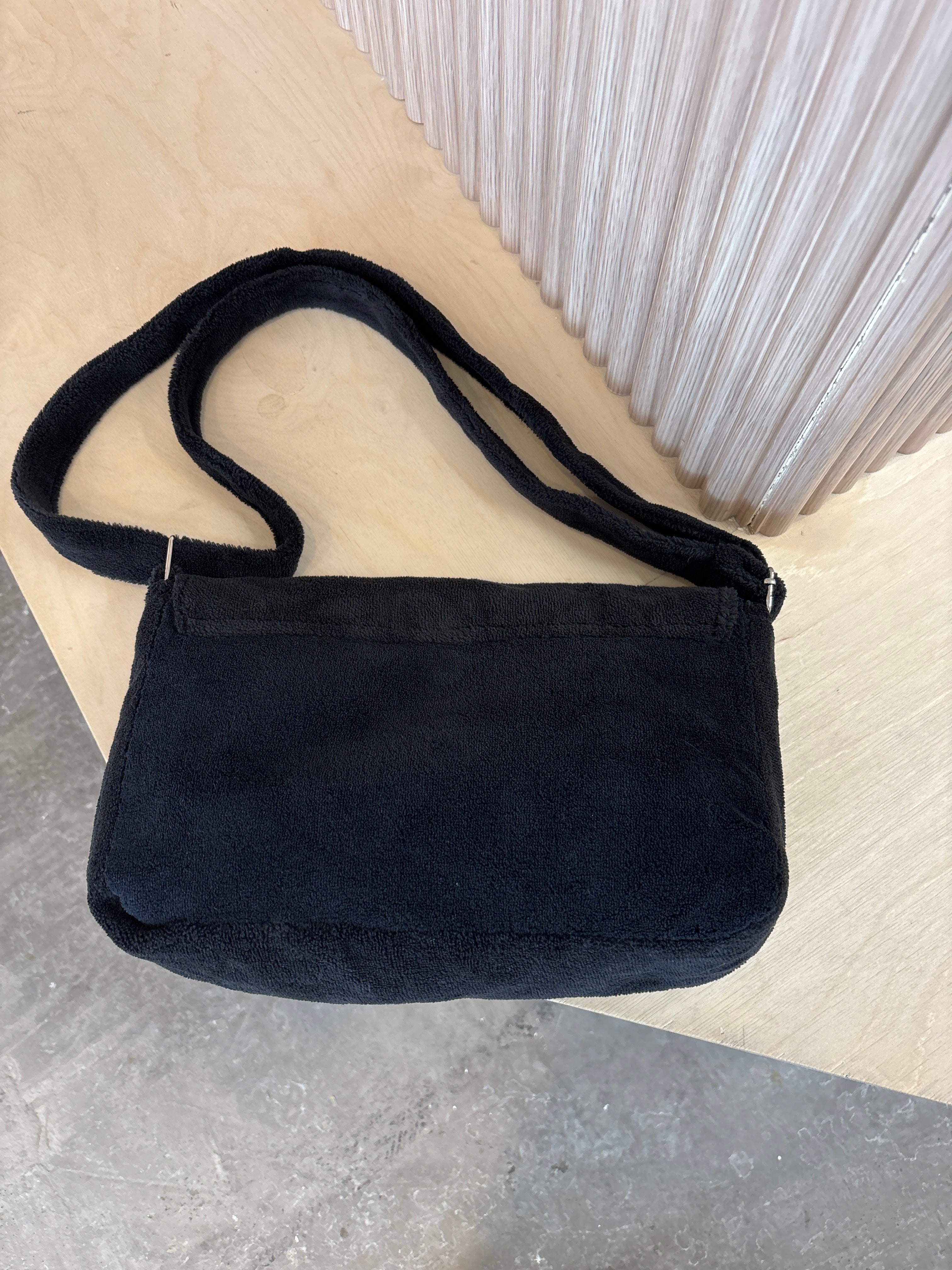 Y2k Chanel Velour Sidebag