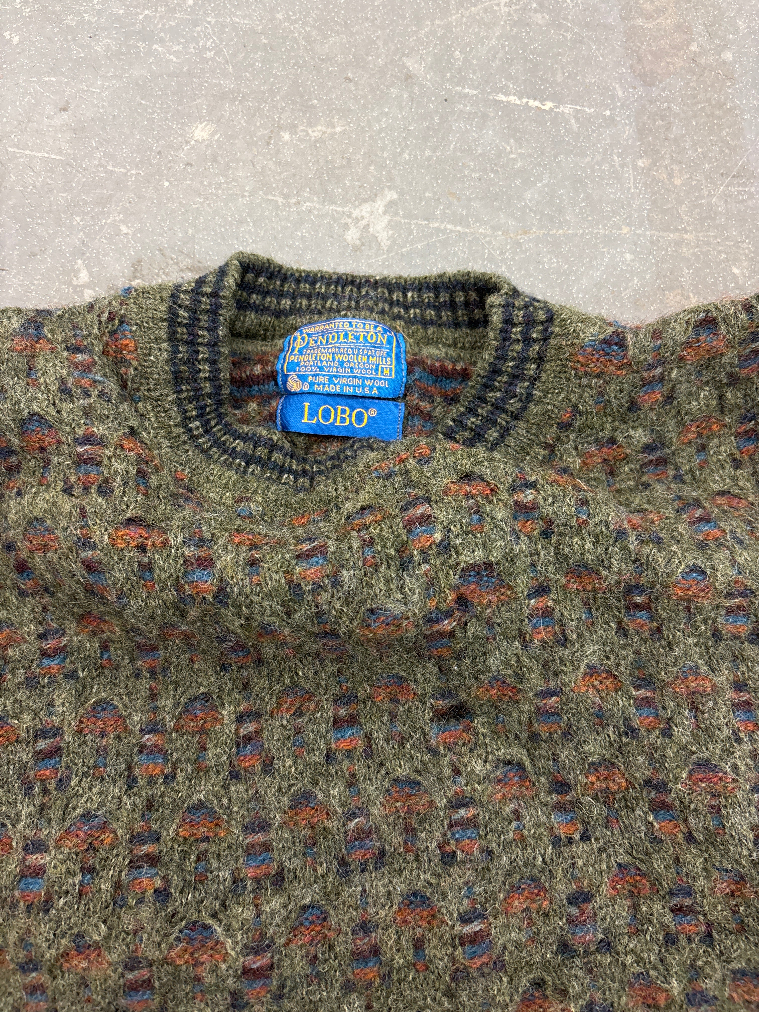Pendleton lobo knit sweater- Sz M