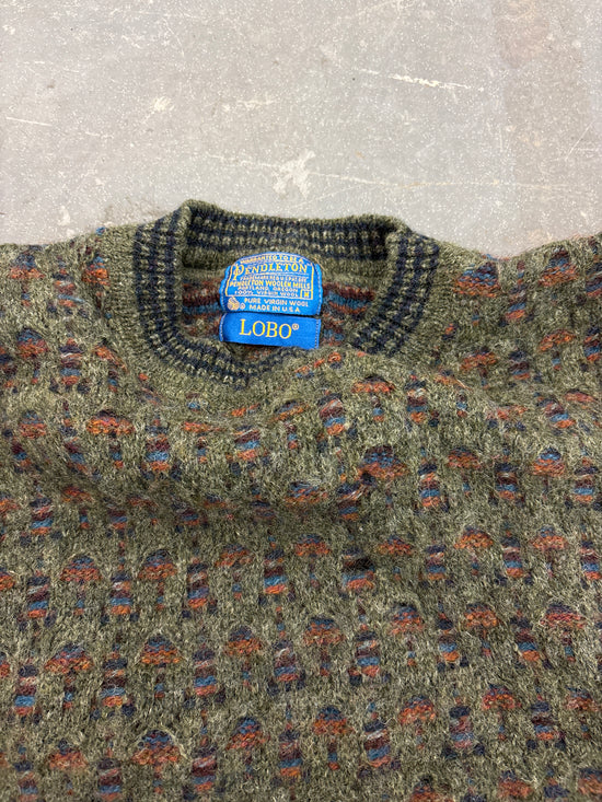 Pendleton lobo knit sweater- Sz M