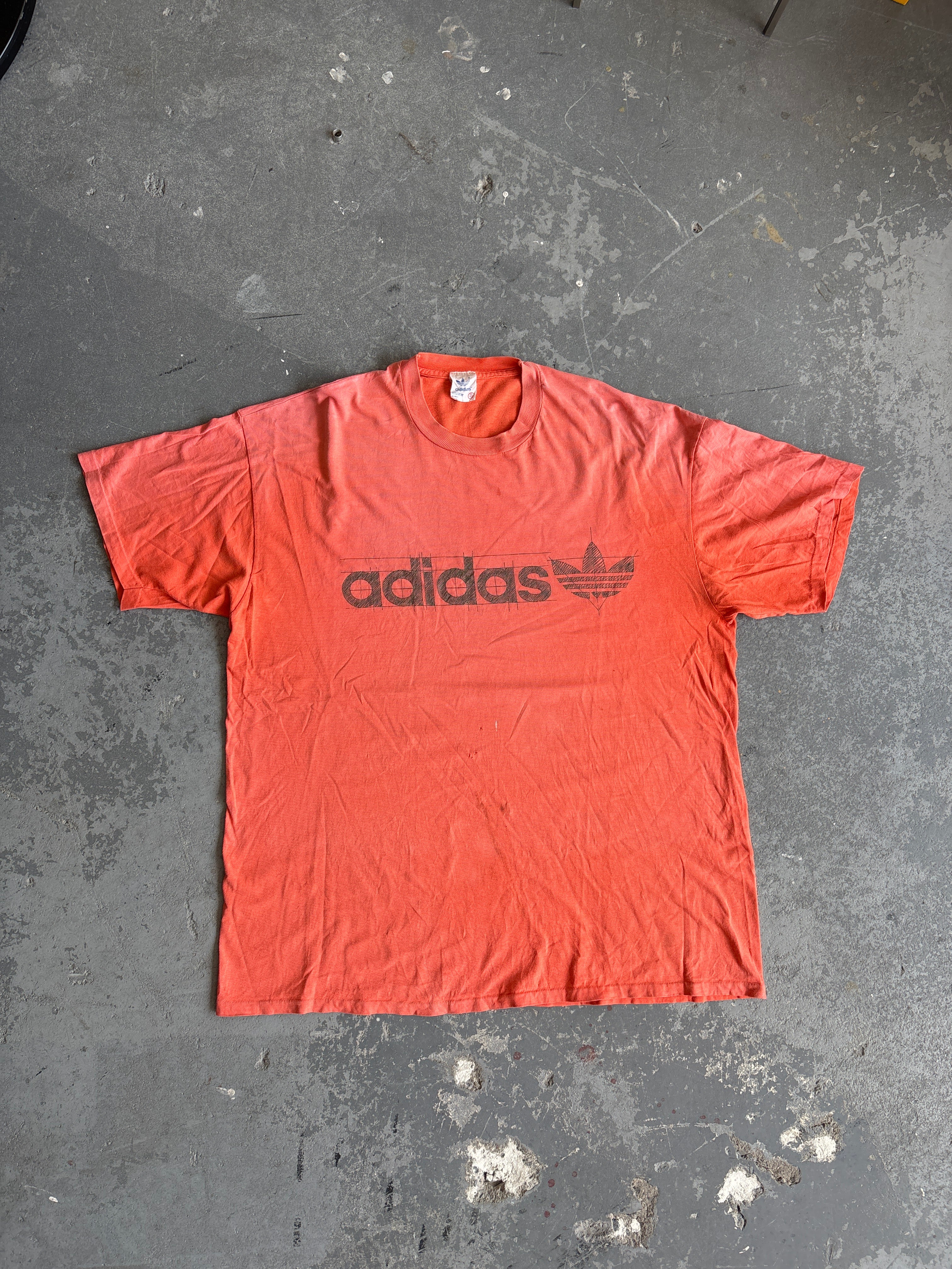 80' Adidas Sketch logo tee - Sz XL