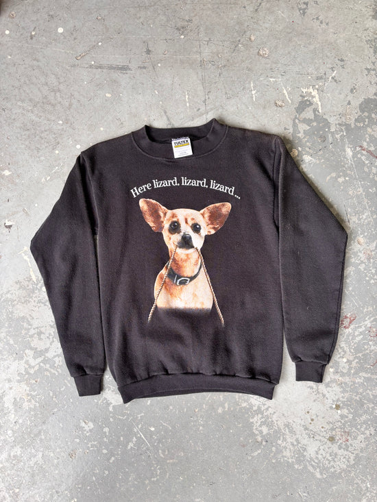 90s Here Lizard Dog Crewneck - Sz L(W)