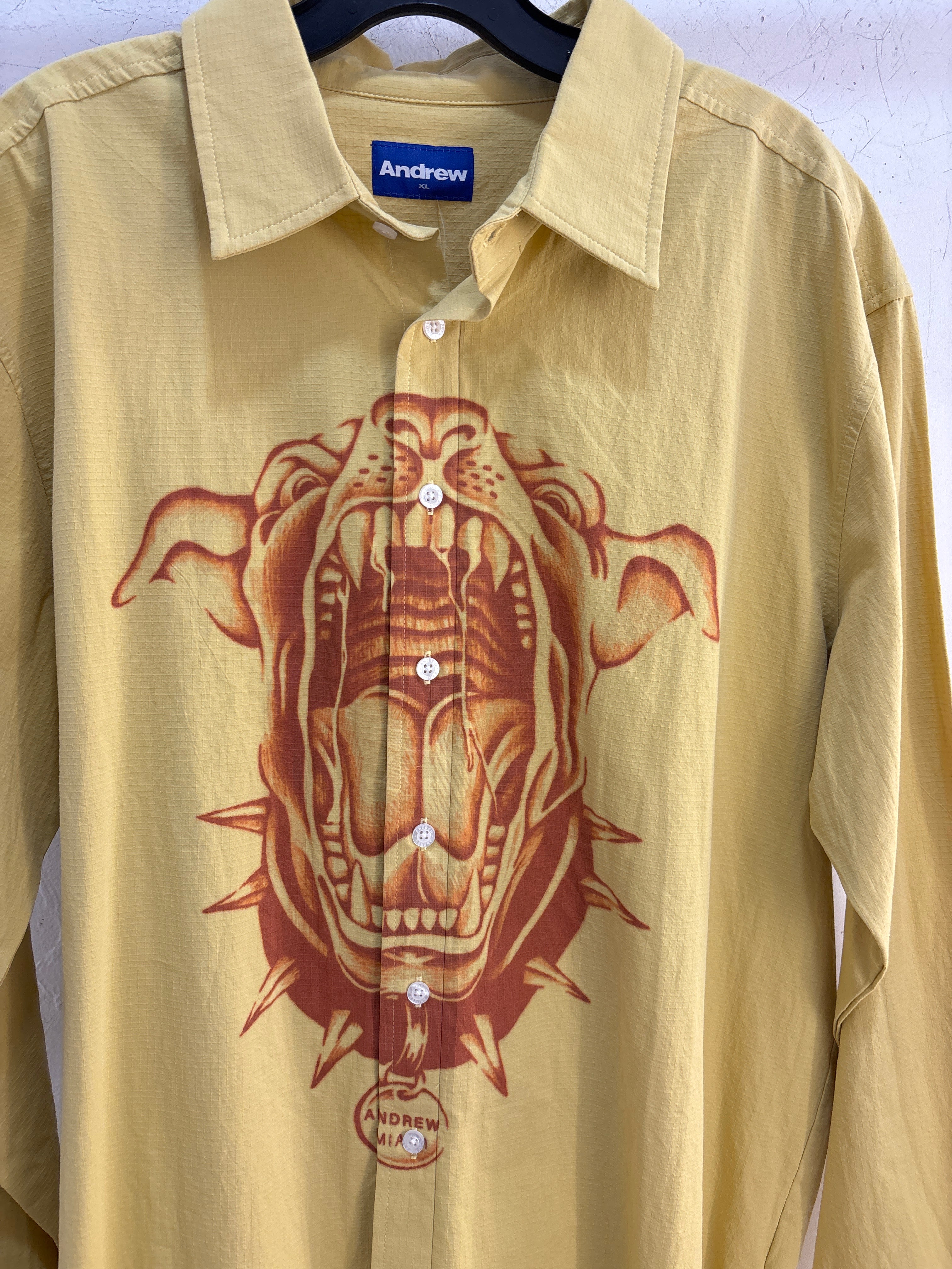 Andrew Dog Bite Button Up XL