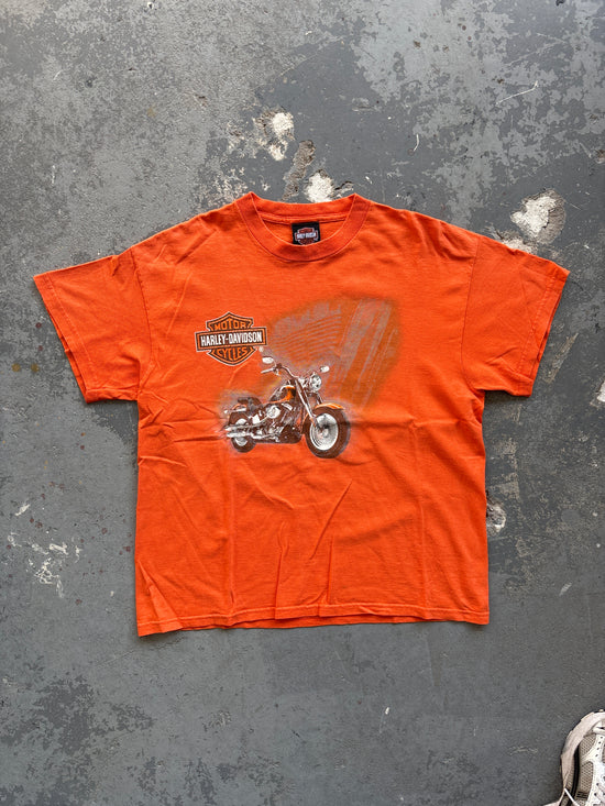 Harley Davidson Logo and Chopper tee - sz S