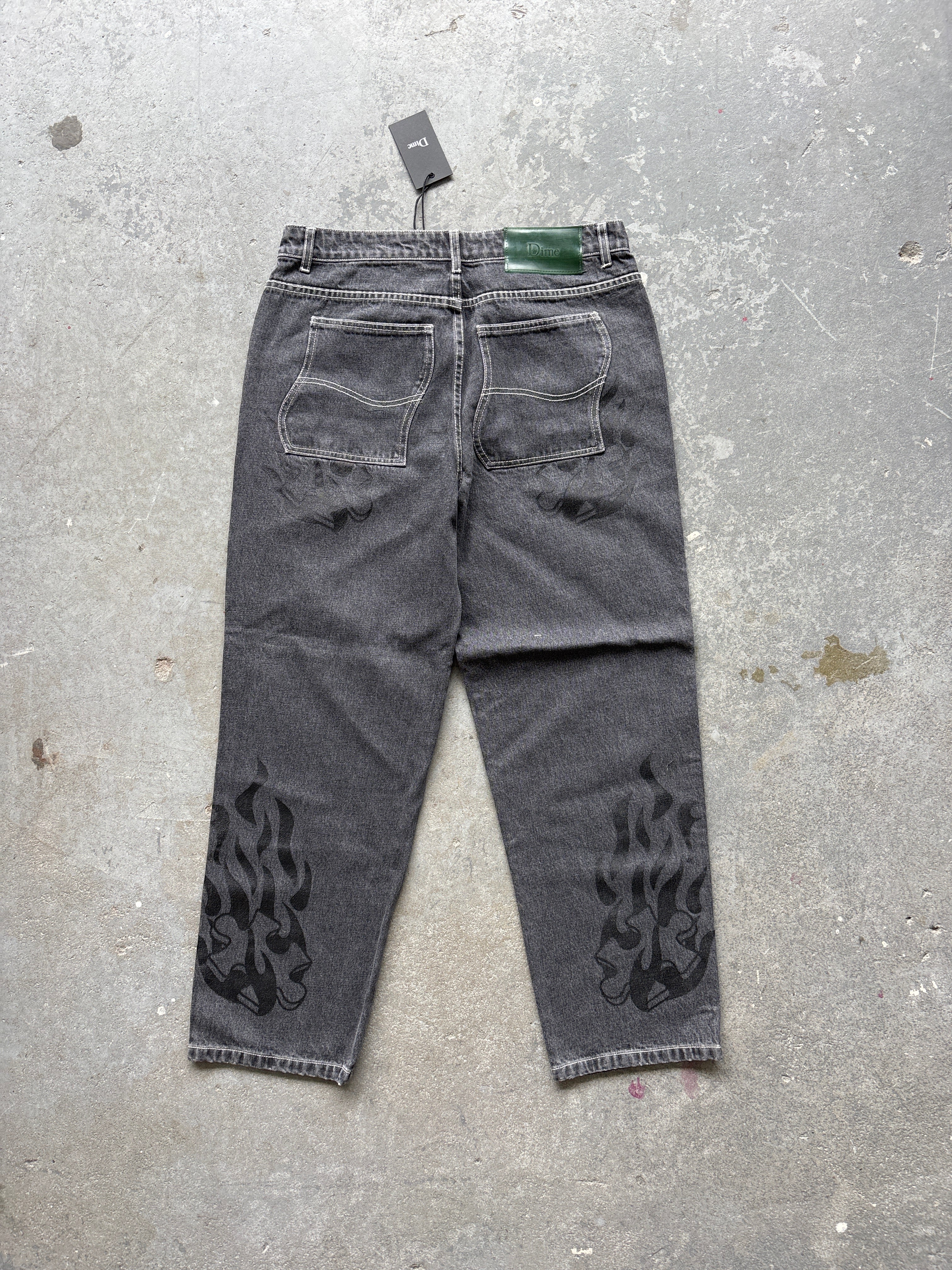 Dime MTL Flame puzzle Relaxed Denim - Sz M
