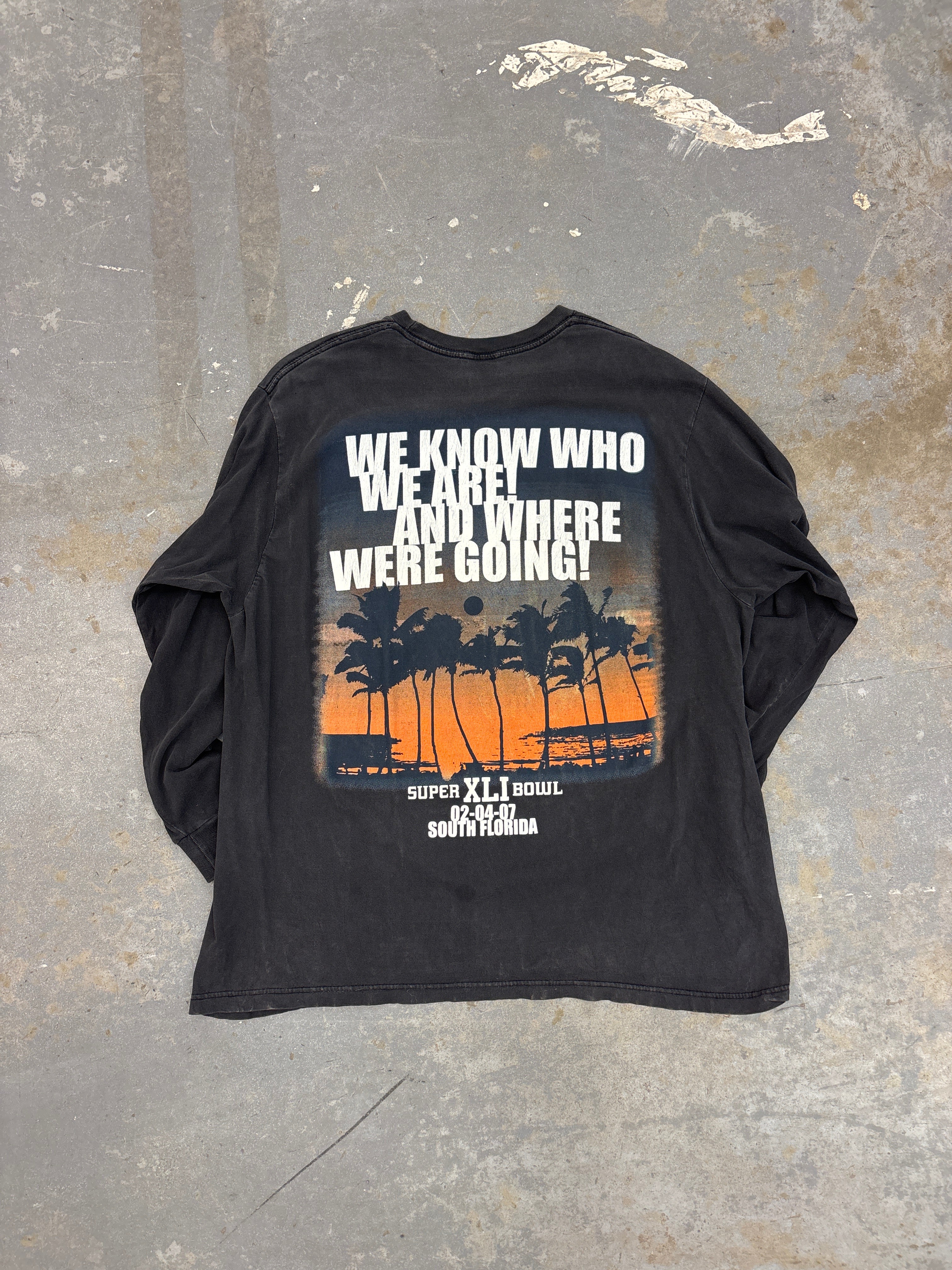 07' Chicago Bears Super bowl L/S - Size XXL