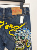 Y2K Ed Hardy Pirate Skull Jeans - Size 33