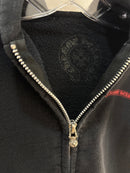 Lil Chrome Hearts Red/Black Zipup Hoodie - Size 4T