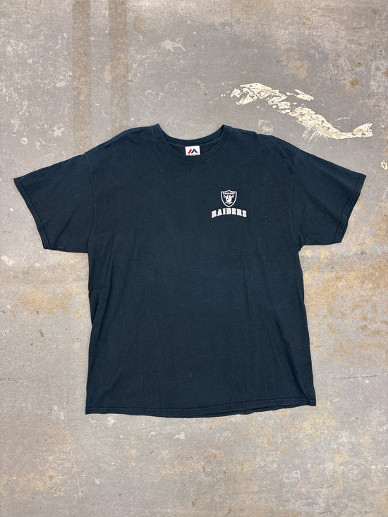 Majestic Raiders Black tee - Sz XL