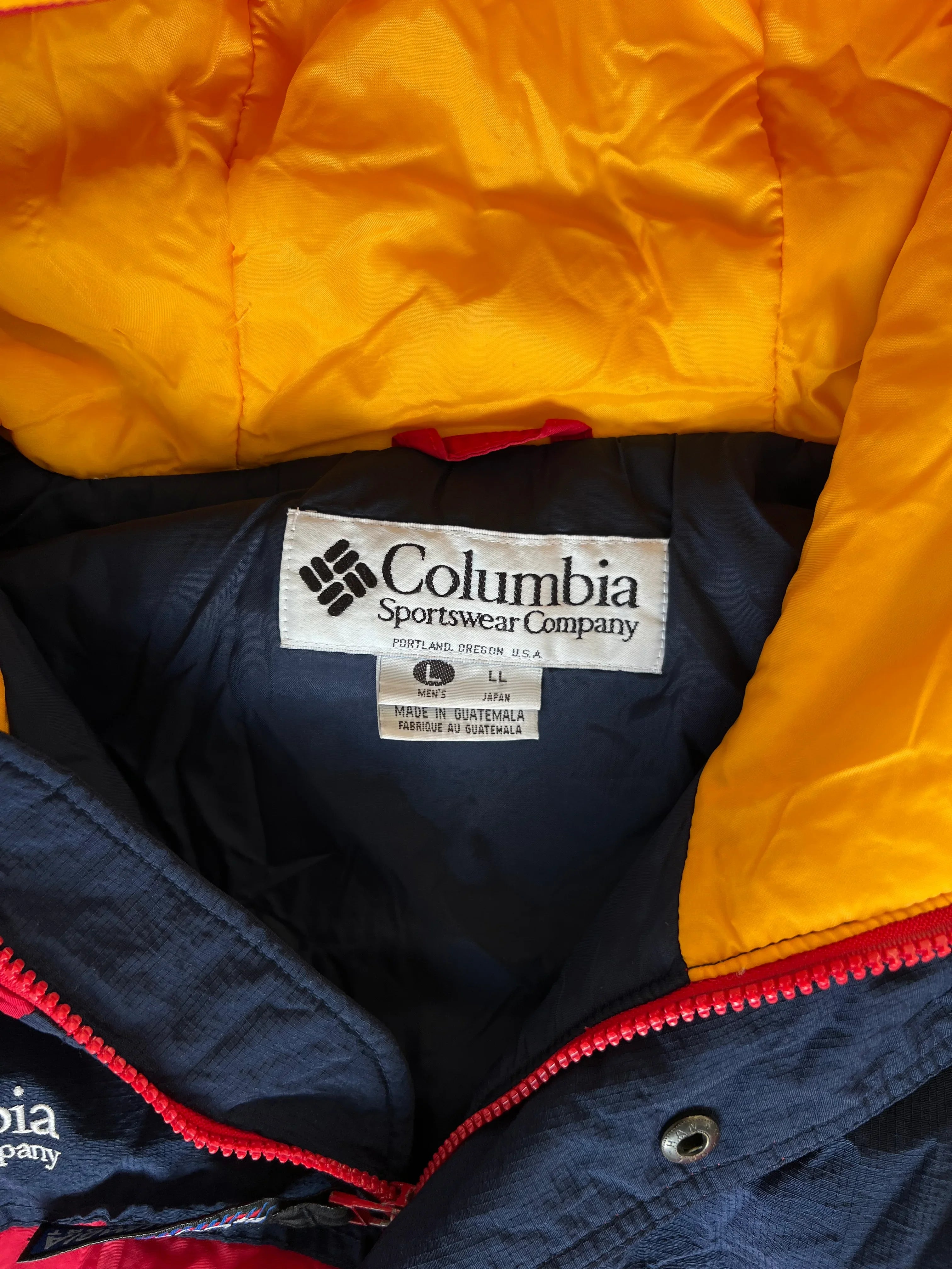 Veste Columbia multicolore des années 90 - Taille L