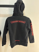 Lil Chrome Hearts Red/Black Zipup Hoodie - Size 4T