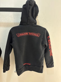 Lil Chrome Hearts Red/Black Zipup Hoodie - Size 4T