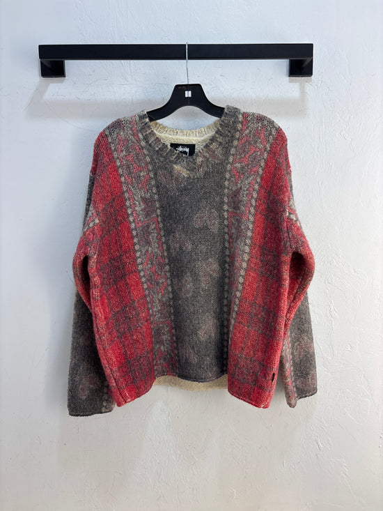 NEW Stussy Wool/Alpaca V-Neck Sweater - S